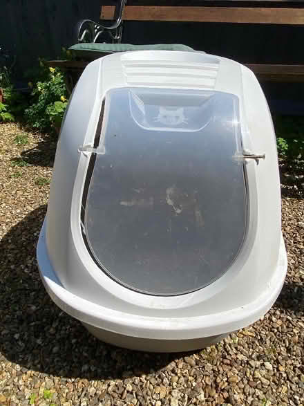 Photo of free Outdoor covered litter tray (Three Fields Farm HP3) #1