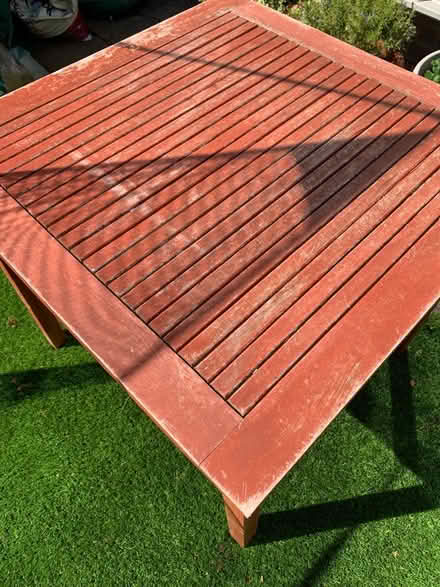 Photo of free Outdoor wooden table (Bradley Stoke) #2