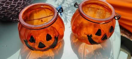 Photo of free Two tea light holders halloween glass jars design (Lightpill GL5) #1