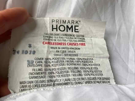 Photo of free Single duvet (Craigmillar Park EH16) #1