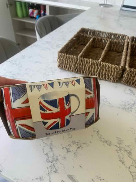 Photo of free New British Tea Cups x 4 & a large milk jug (Borden ME9) #1