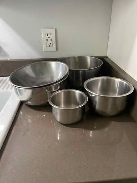 Photo of free Metal mixing bowls (Between Chillum and Riggs Road) #1