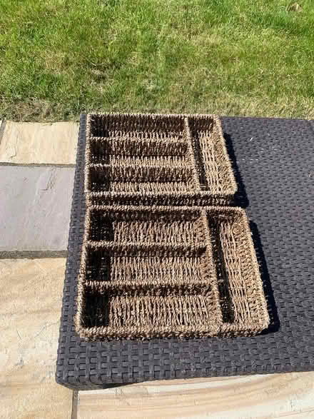 Photo of free Choice Baskets Seagrass Cutlery Tray Drawer Organiser (Borden ME9) #2