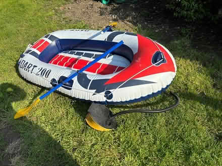 Photo of free Inflatable boat & foot pump (Gosport town PO12) #1