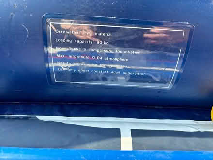 Photo of free Inflatable boat & foot pump (Gosport town PO12) #4