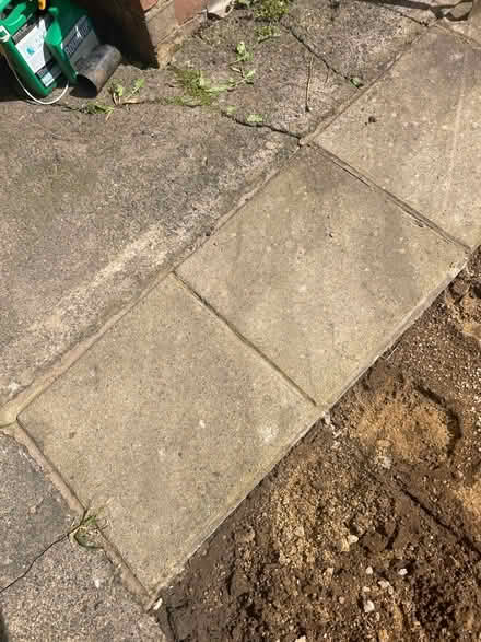Photo of free 50 x garden patio paving slabs (Abington Park) #2