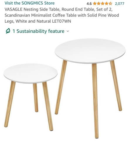 Photo of free Two side tables (Canary Wharf, E14) #2