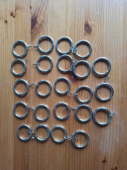 Photo of free 24pc Silver Curtain Ring Set (New Harbour PA4) #1