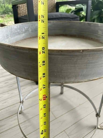 Photo of free Tin table (Arlington Forest) #3