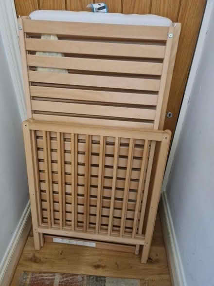 Photo of free IKEA Cotbed complete with mattress (Streatham SW16) #2