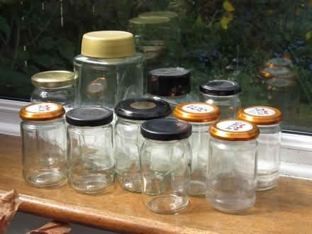 Photo of free 11 x Clean Used Glass Jars with Lids for Jam, Pickling (Cullercoats NE30) #1