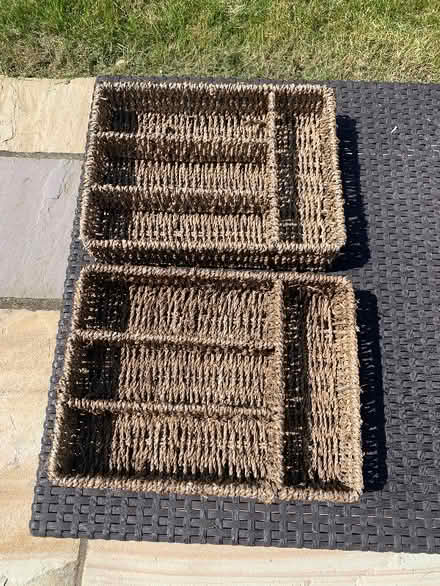 Photo of free Choice Baskets Seagrass Cutlery Tray Drawer Organiser (Borden ME9) #1