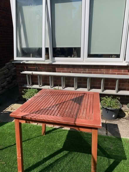 Photo of free Outdoor wooden table (Bradley Stoke) #1