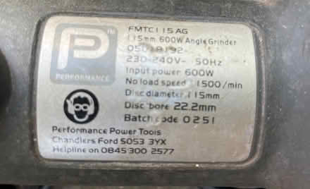 Photo of free Angle grinder (Toton NG9) #1