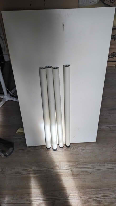 Photo of free IKEA ADILS Table, white (Thrapston) #3