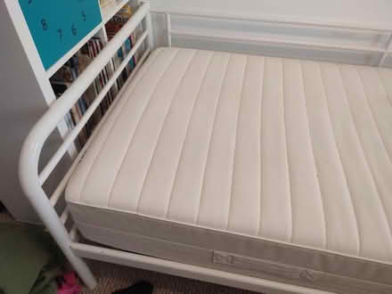 Photo of free IKEA metal bed with single (WD23 Bushey) #2