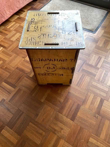 Photo of free Little table, stool, tea chest (W4) #2