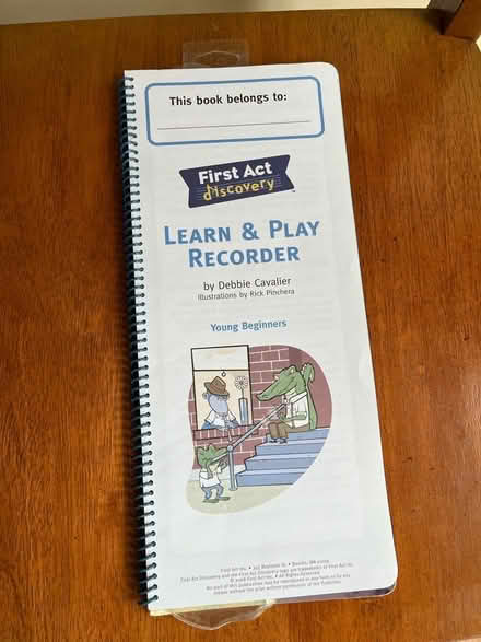 Photo of free Learn to play the Recorder book (North Potomac) #1