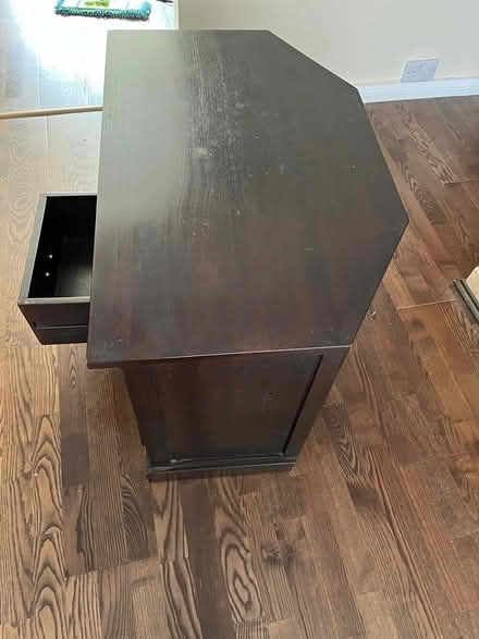 Photo of free Dark wood tv unit (Stevenage SG1) #1