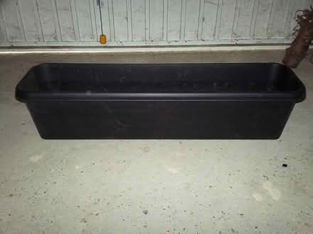 Photo of free Black Rectangular Planter (DE12) #1