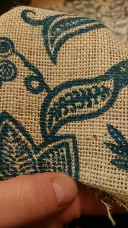Photo of free Printed hessian fabric (LS2) #3