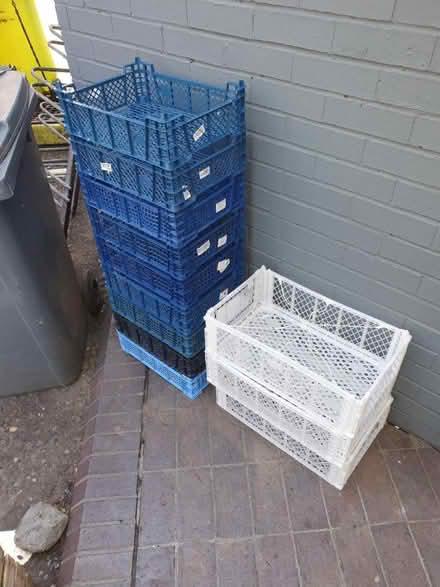 Photo of free Plastic stacking crates (SE14) #1