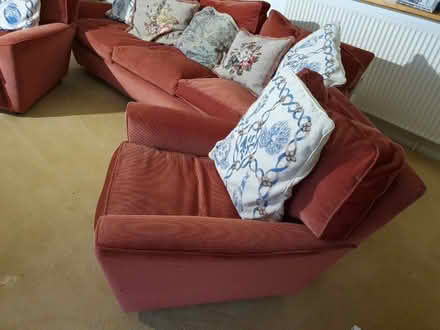 Photo of free 3 seater sofa + 2 chairs - collect 12 May (Little Bookham KT23) #3