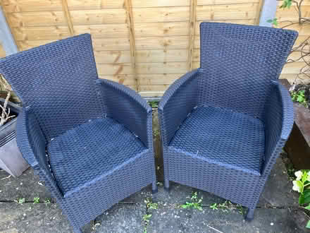 Photo of free Pair of garden chairs (Bishop’s Stortford) #1