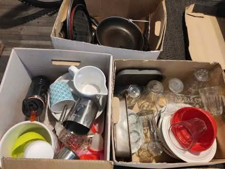 Photo of free 5 boxes of crockery, pans, bowls, jugs etc (Church RG2) #2