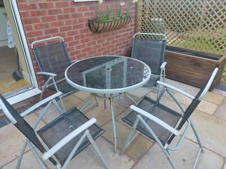 Photo of free patio table set (Dunston LN4) #1