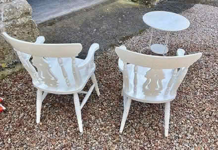 Photo of free Chairs and metal side table (TR19) #2
