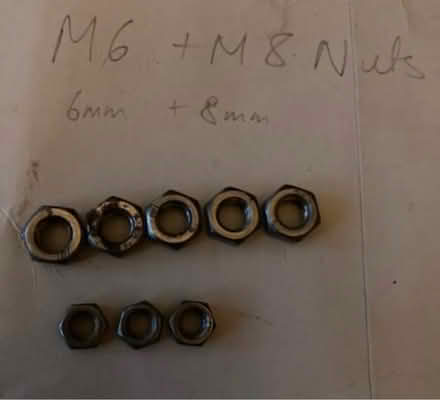 Photo of free M8 & M6 nuts (Wooburn Green, HP10) #1