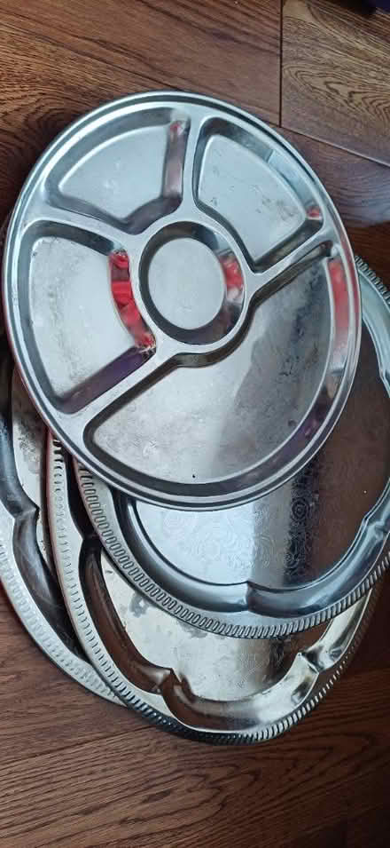 Photo of free Metal platters/thali dish (CB5) #1