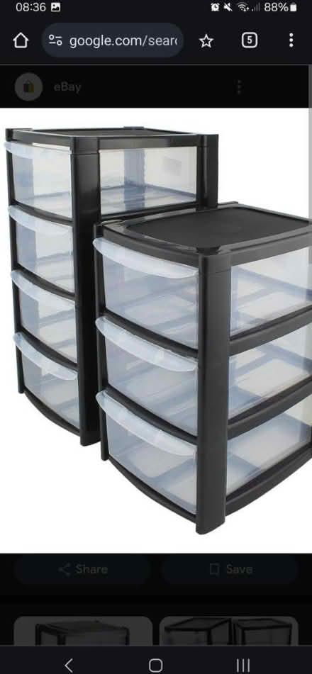 Photo of Clear Plastic Storage Boxes (WA5) #2