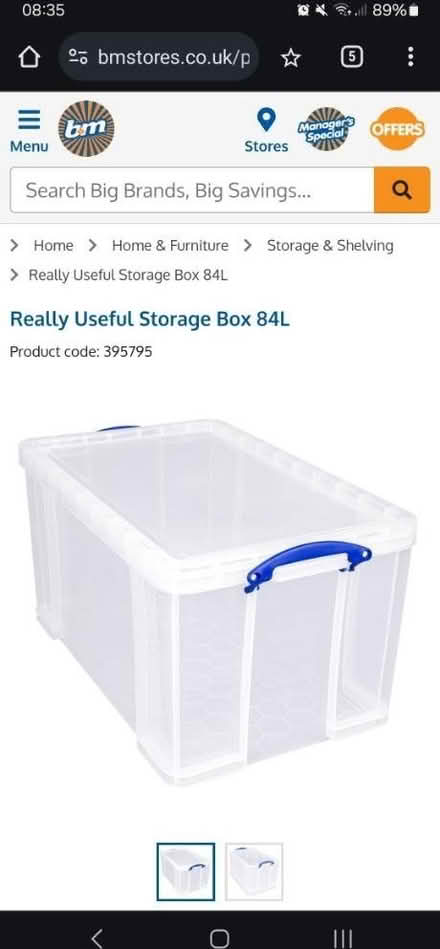 Photo of Clear Plastic Storage Boxes (WA5) #1