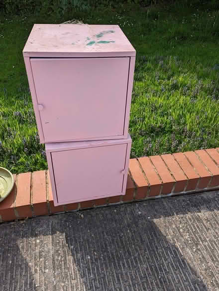 Photo of free Small metal cabinets (Barnards Green WR14) #1
