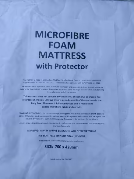 Photo of free Microfibre foam mattress (South Queensferry EH30) #1