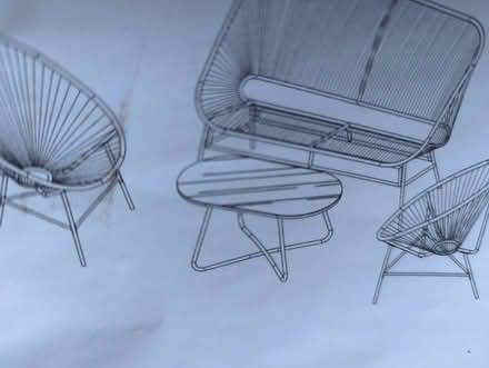 Photo of free New garden glass top coffee table (Kenpshott RG22) #2