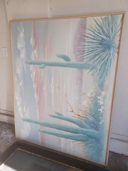 Photo of free 5ft table, 2 large paintings (South east) #2