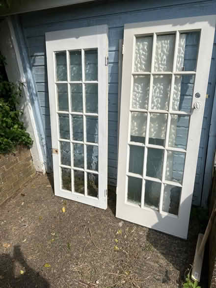 Photo of free Glass panel doors (wood) (CR5) #1