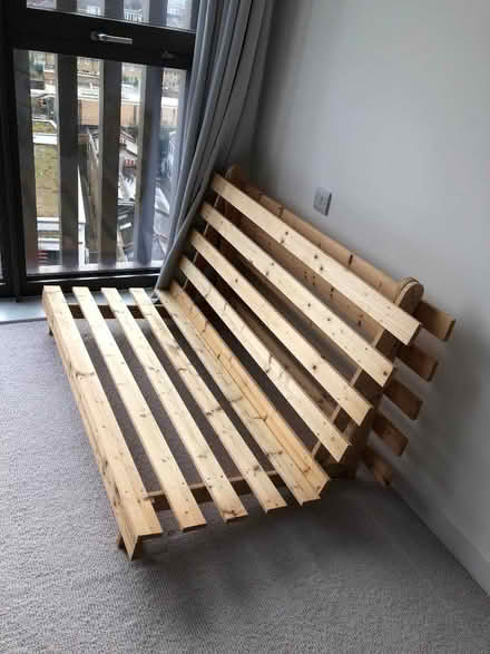 Photo of free Double Futon Sofa bed with mattress (Putney SW15) #3