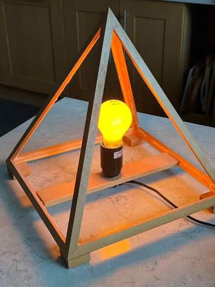 Photo of free Pyramid lamp (Spencers Wood RG7) #1