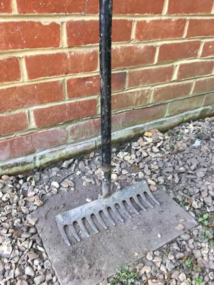 Photo of free Slightly bent, strong garden rake (Ferndown BH22) #2