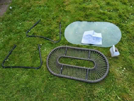 Photo of free New garden glass top coffee table (Kenpshott RG22) #1