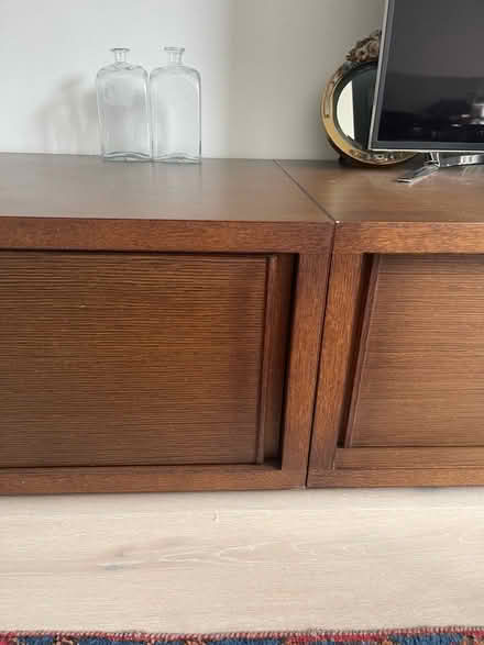 Photo of free two walnut media units- battersea (SW18) #4