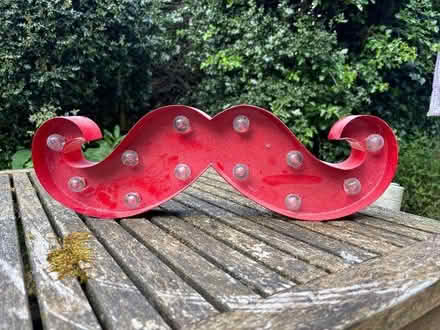Photo of free Moustache lights (Birchgate Close SK10) #1