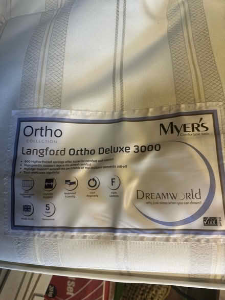 Photo of free Myers Ortho Double bed mattress (Lurgan) #1
