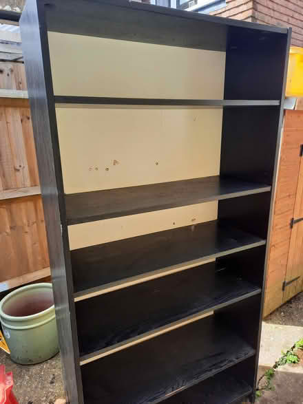 Photo of free Black MDF bookcase (Ashtead KT21) #1