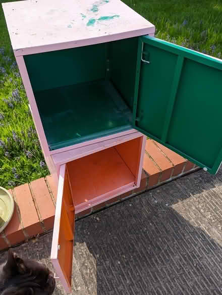 Photo of free Small metal cabinets (Barnards Green WR14) #2