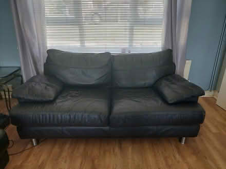 Photo of free 2 and 3 Seater Leather sofa (Garston WD25) #1